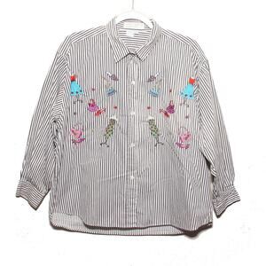 Vintage Casey Coleman Fashion Embroidered Top Size M/L